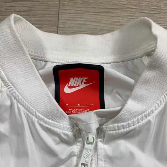 Nike Tech Hypermesh Bomber Womens Sport Jacket White - Picture 8 of 12